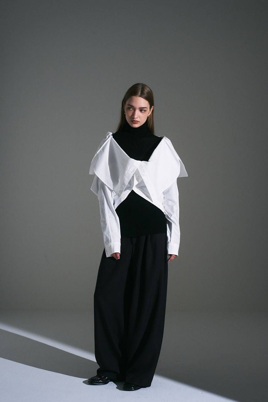 2WAY オックスフォードシャツ (ホワイト) 2Way Oxford Shirt (White) / 26AW *