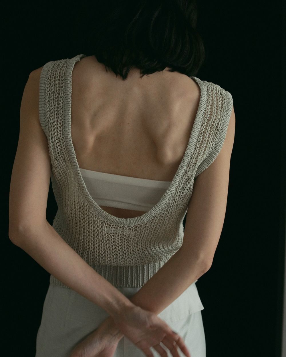 Paperyarn Knit Tanktop / ペーパーヤーン ニットタンクトップ (ミント)