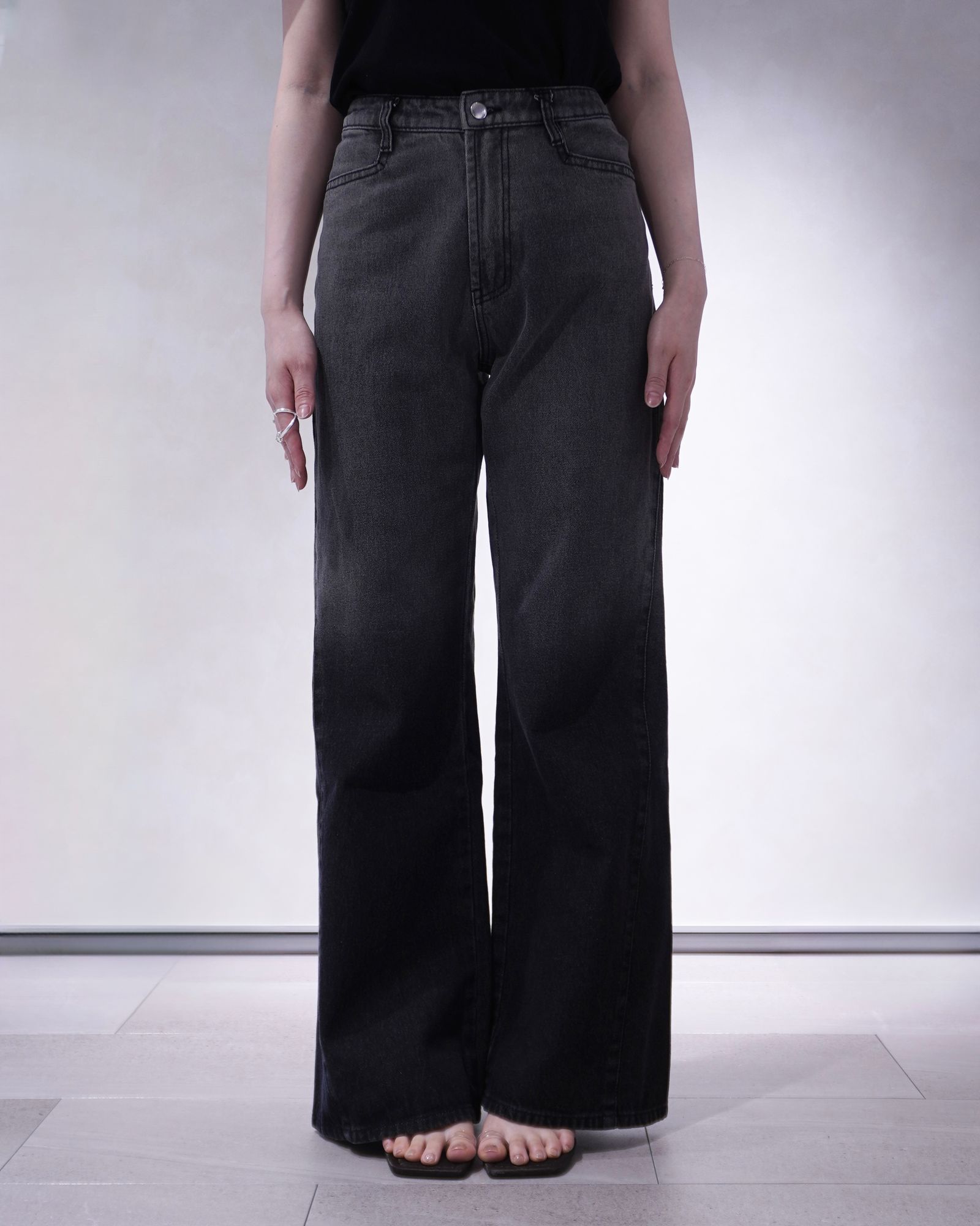 Knuth Marf - デニムバギーパンツ (インディゴ) denim baggy pants