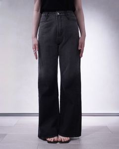 デニムバギーパンツ (ヴィンテージブラック) denim baggy pants