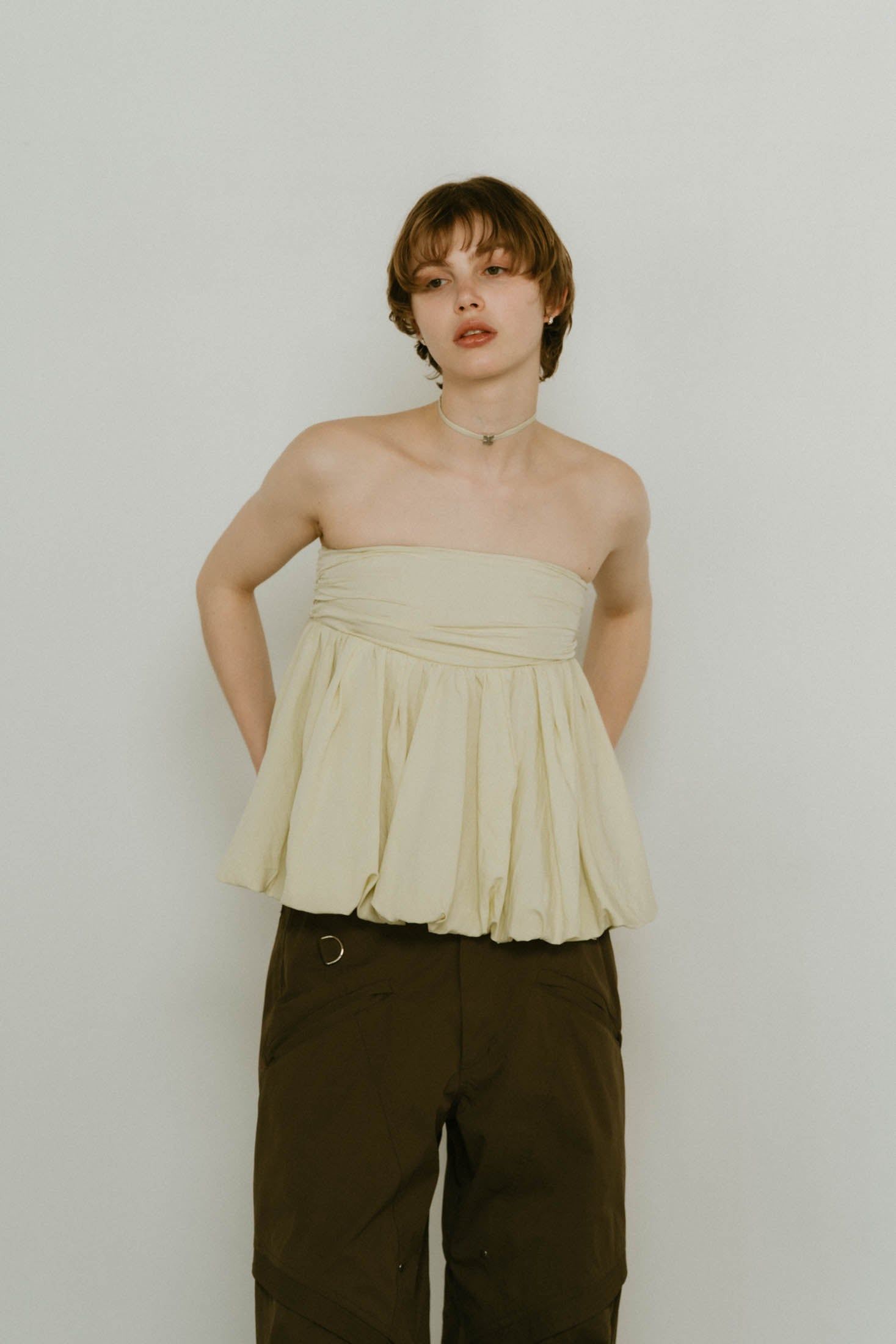 Knuth Marf - 2way peplum tops / 2ウェイ ペプラムトップス