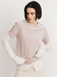 【25SS】VELOUR TEE SHIRTS / ベロアTシャツ (クリーム)