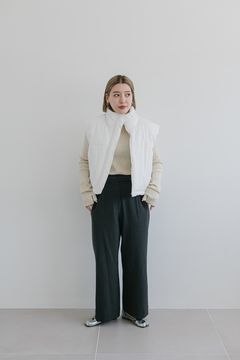 ナイロンパデットベスト (ホワイト)