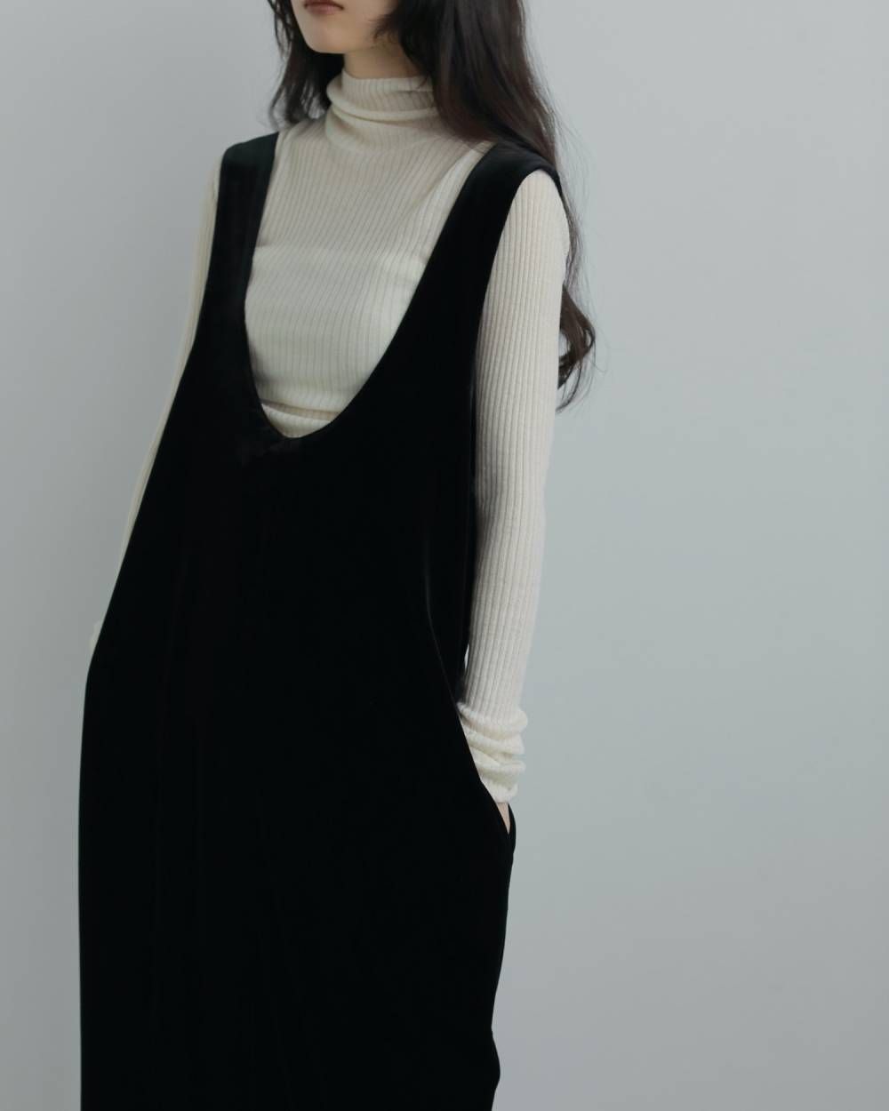 【25AW】Soft Rib Turtle / ソフトリブ タートルネックニット (アイボリー)