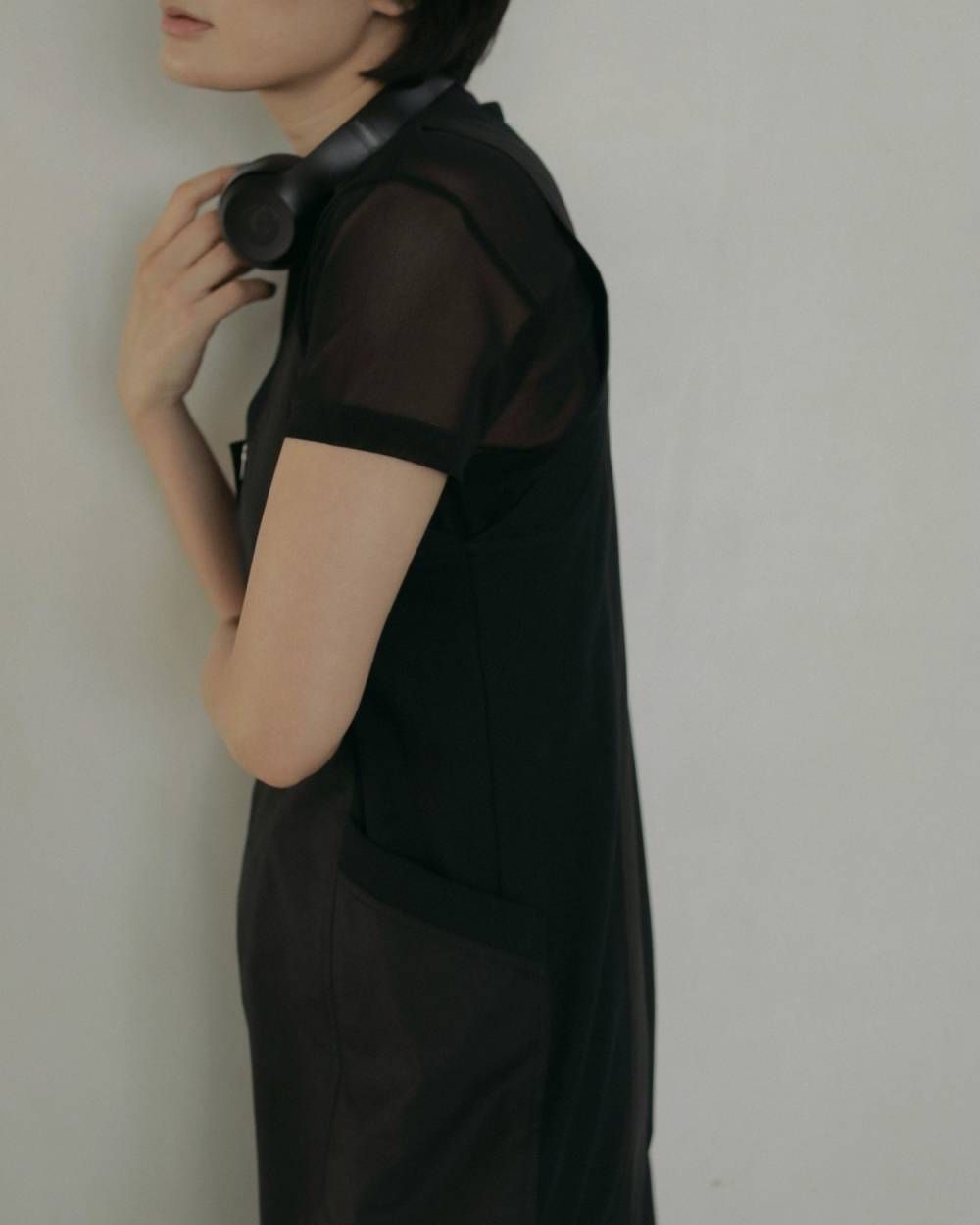 シアーチュールTシャツ (ブラック) Sheer Tulle T-shirts (Black) / 27SS