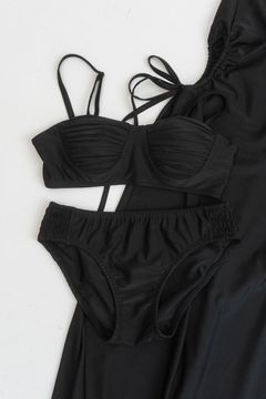 2way one piece swim wear / ワンピーススイムウェア (ブラック) / 水着  Knuth Marf