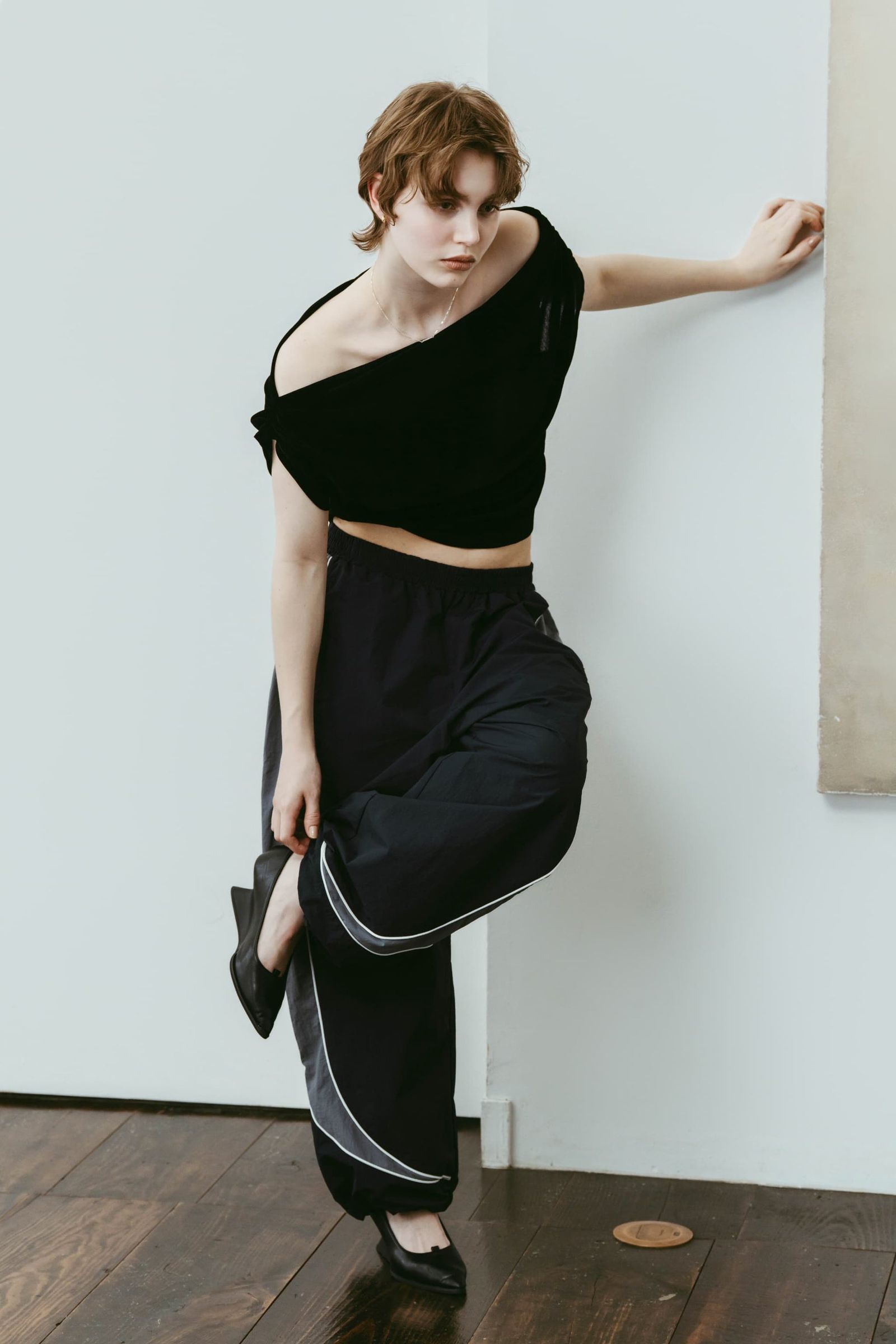 ナイロンイージーパンツ (ネイビー) nylon easy pants(unisex) (Navy) /  26SS