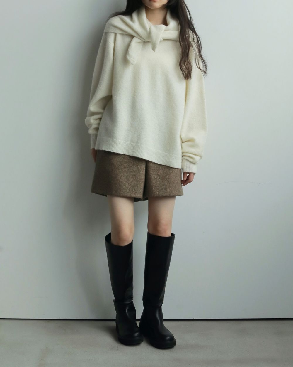 Ecoleather Long Boots / エコレザー ロングブーツ (ブラック)