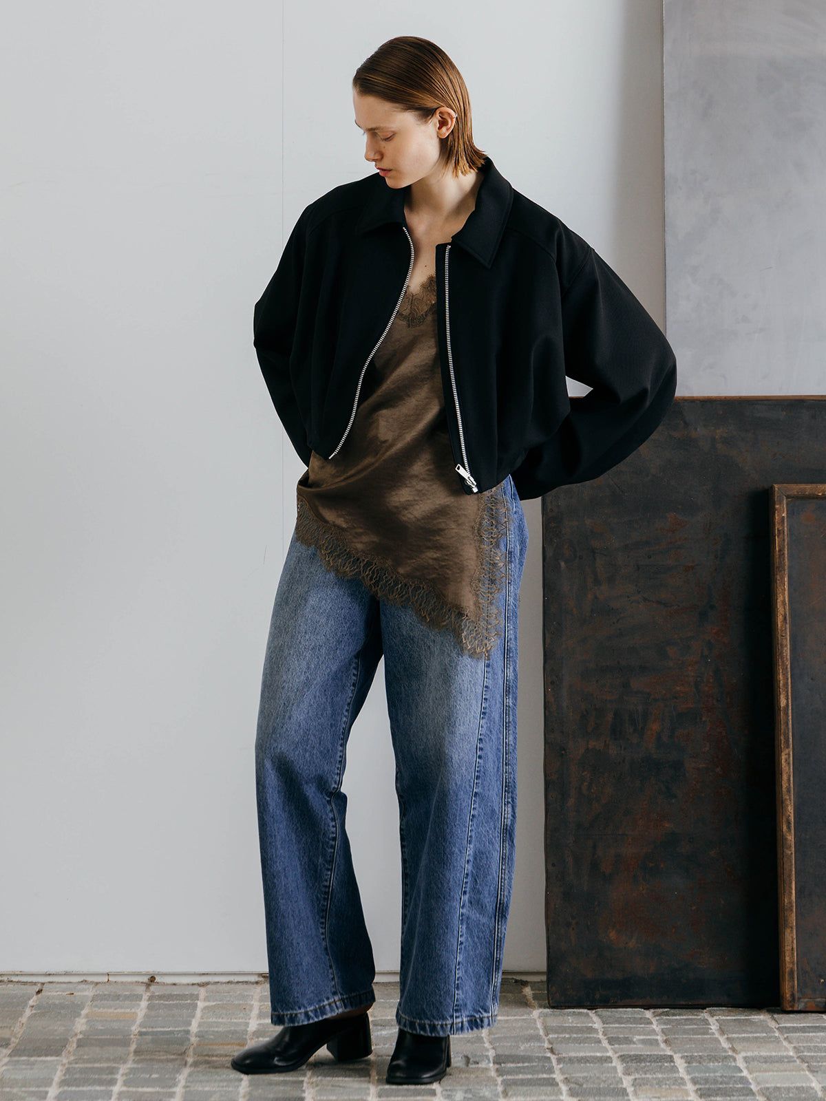 ICHIGUN TUCK JACKET / イチグン タックジャケット (Black) / 26SS