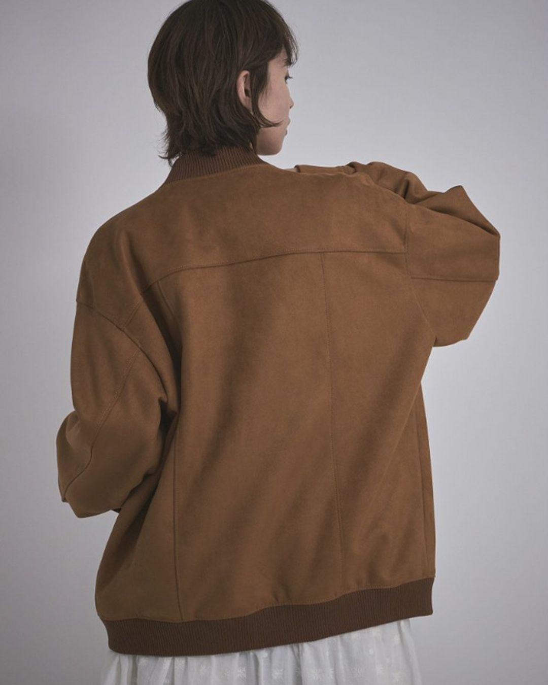 【先行予約】【26TH-04】フェイクスエードブルゾン (キャメル) Fake Suede Blouson (Camel) /  エコファー  /  フェイクファー 【受注期間6/14 23:59まで】