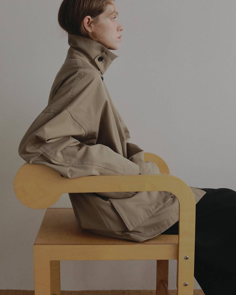 オーバーハーフコート (ベージュ) Over Half Coat (Beige) / 27SS