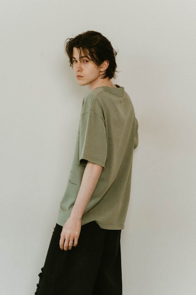 K error design T shirt(unisex) / Kエラーデザイン Tシャツ (モスグリーン) / 25SS