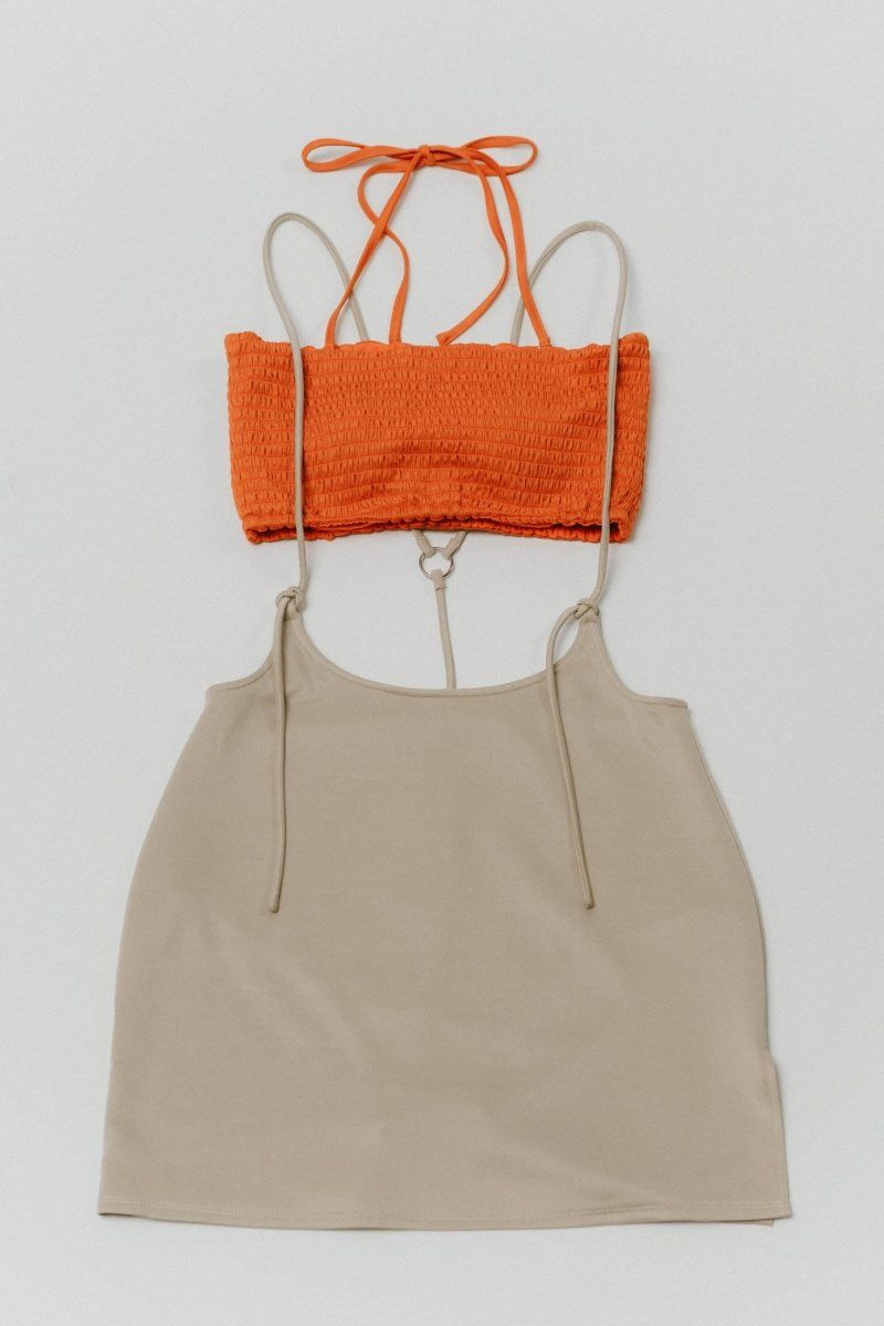 suspender swim wear / サスペンダー スイムウェア (オレンジ) / 25SS / 水着