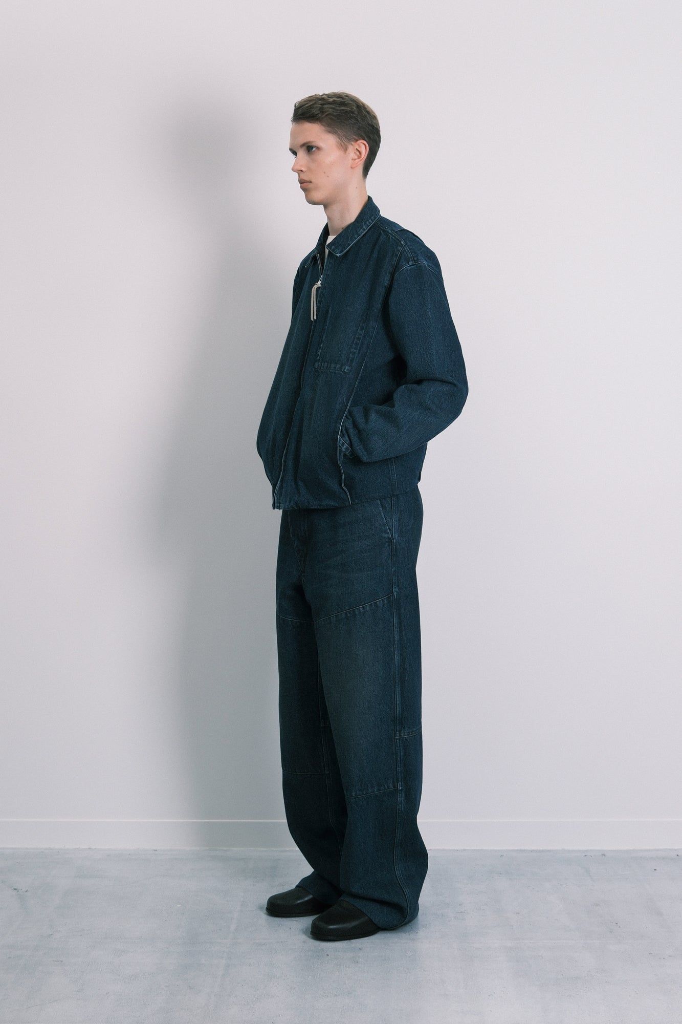 ユーティリティ ジーンジャケット (ダークブルー) UTILITY JEAN JACKET (Dark blue) /デニムジャケット / Gジャン / メンズ / ユニセックス