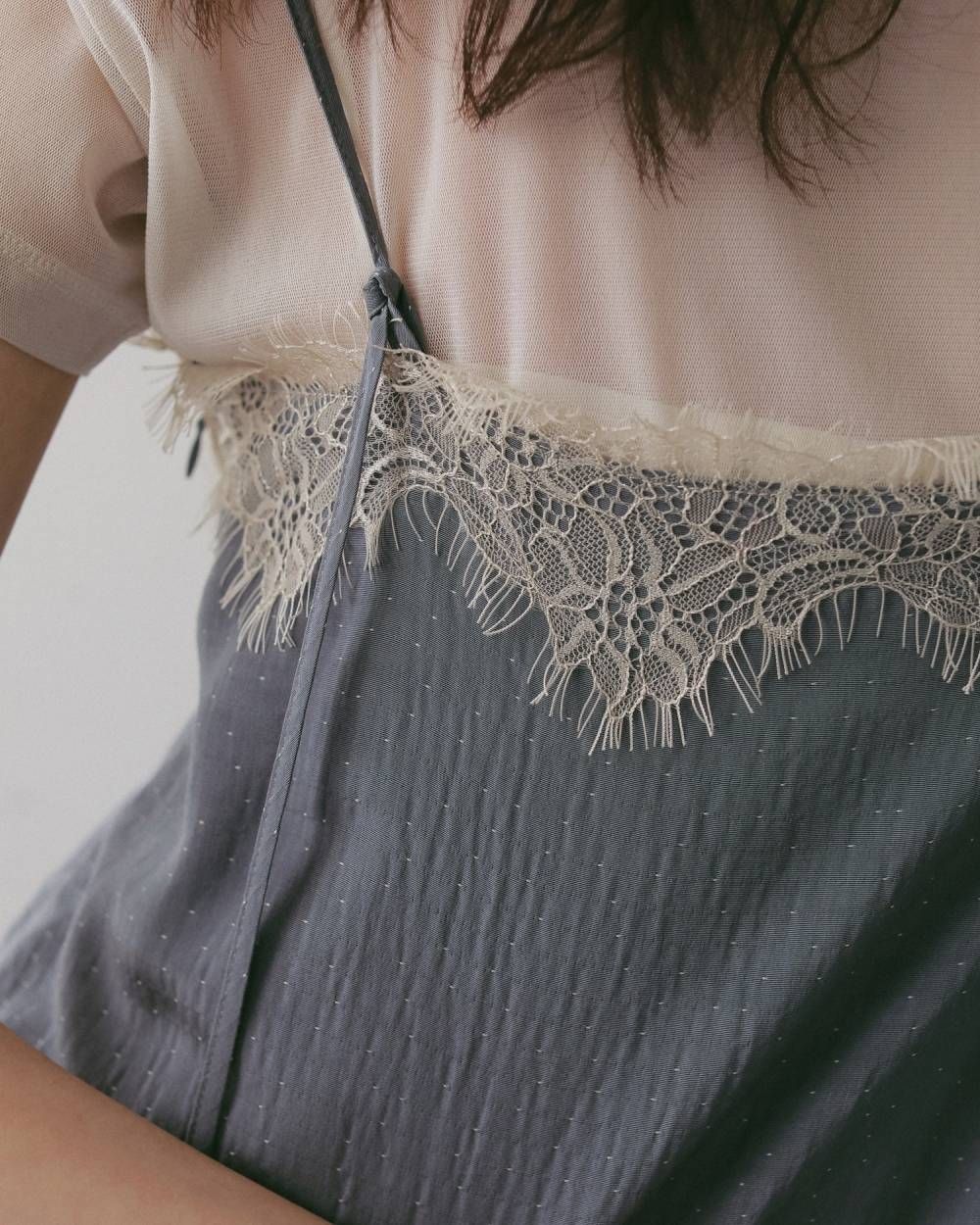 ドットジャガード コンビネーション (アイスブルー) Dot Jacquard Combinaison (Iceblue) / 27SS