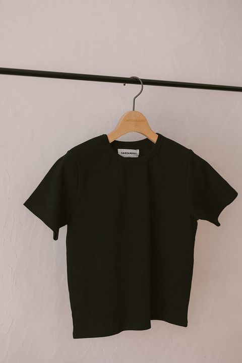 ベーシックスリムハーフスリーブTシャツ (ブラック) Basic T-shirt (Black) /  26SS