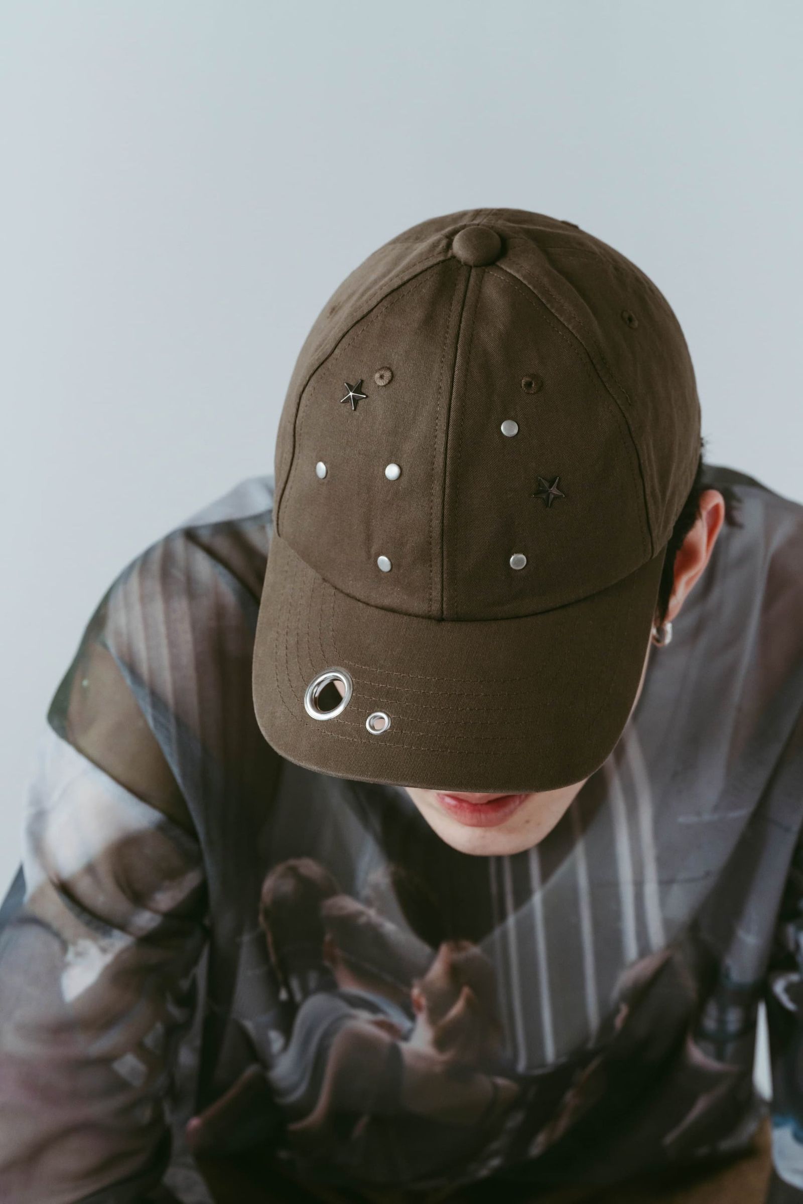 スタッズキャップ (ブラウン) studded cap (Brown) /  26SS