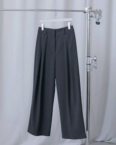 ラックワイドパンツ (チャコールグレー) Tuck Wide Pants (Charcoal gray) / 26AW 【6月29日まで期間限定予約】