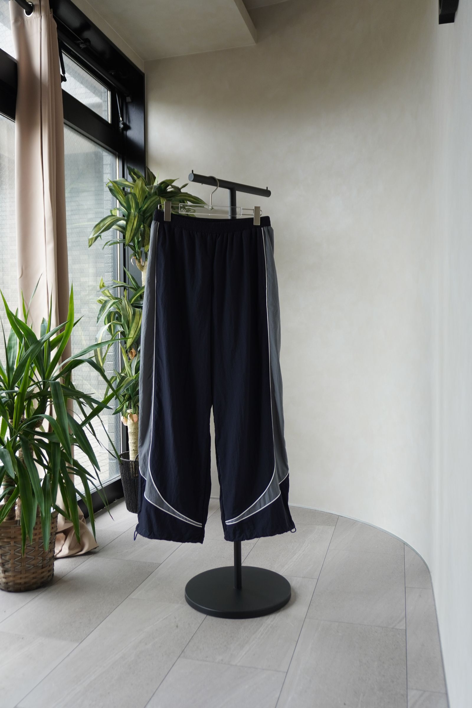 ナイロンイージーパンツ (ネイビー) nylon easy pants(unisex) (Navy) /  26SS