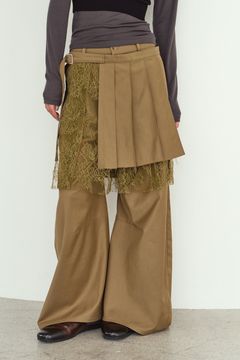 プリーツスカートパンツ (ベージュ) pleated skirt pants (Beige) / 26AW