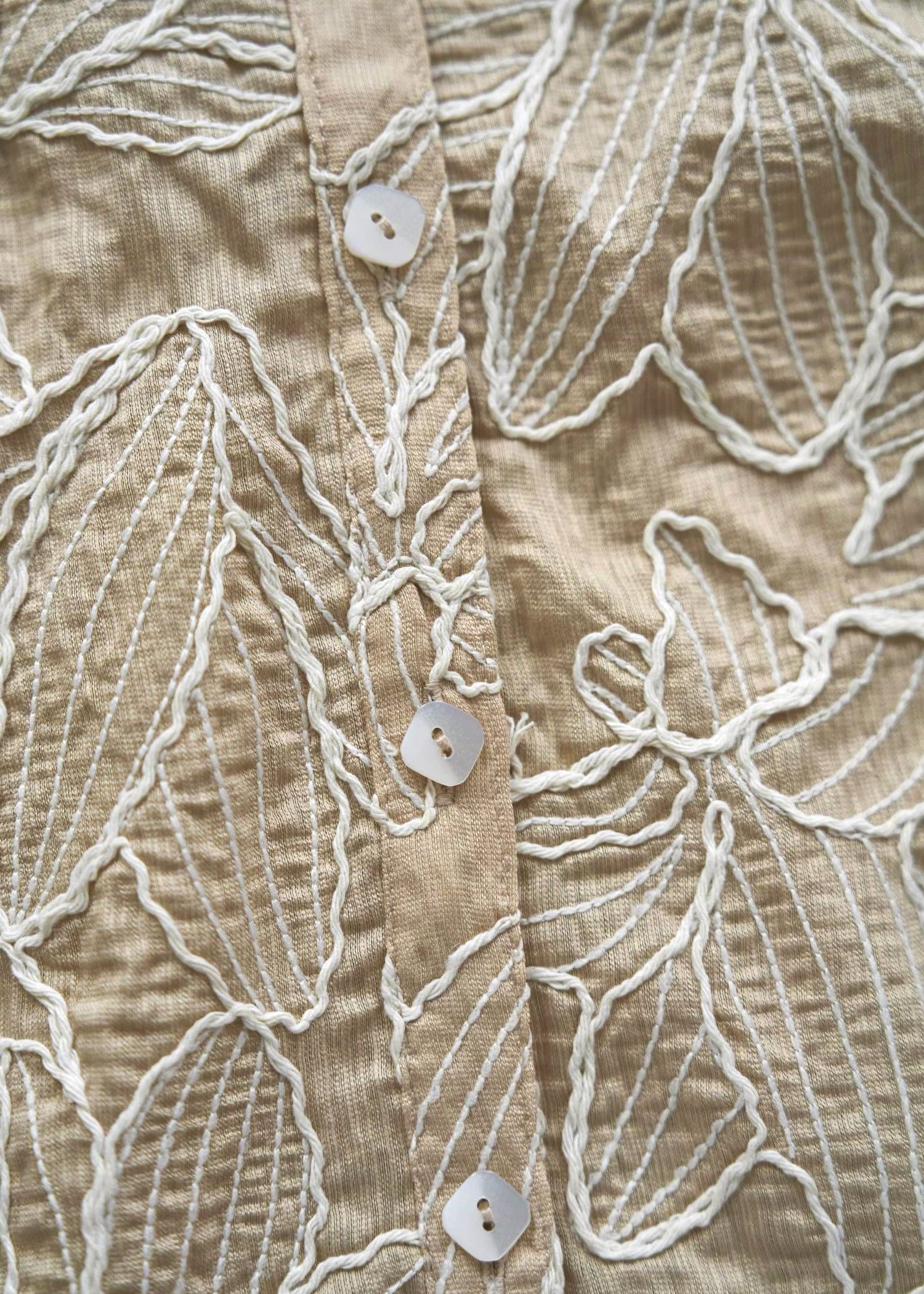 エンブロイダリー リラックス シャツ (ベージュ) thread embroidery relax SH (Beige) /  26SS