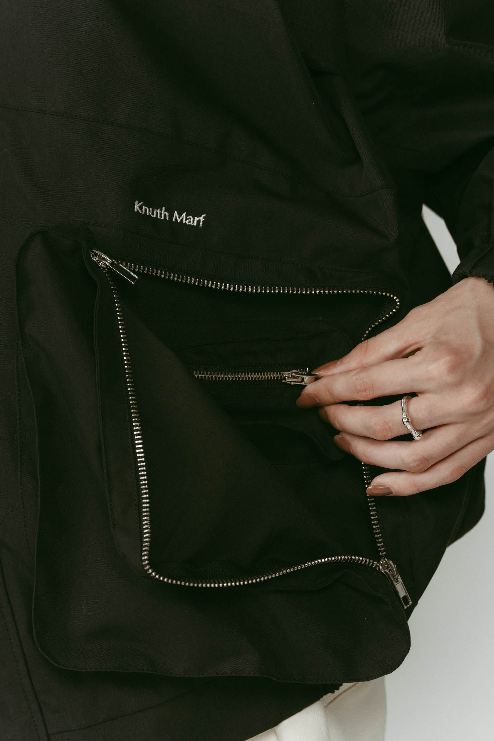 2way nylon blouson(unisex) / 2ウェイナイロンブルゾン (ブラック) / 25AW