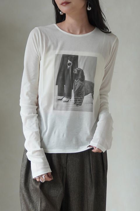 シアーフォトコンパクトロンT (ホワイト) Sheer Photo Compact Long-Sleeve Tee (White) / 26AW