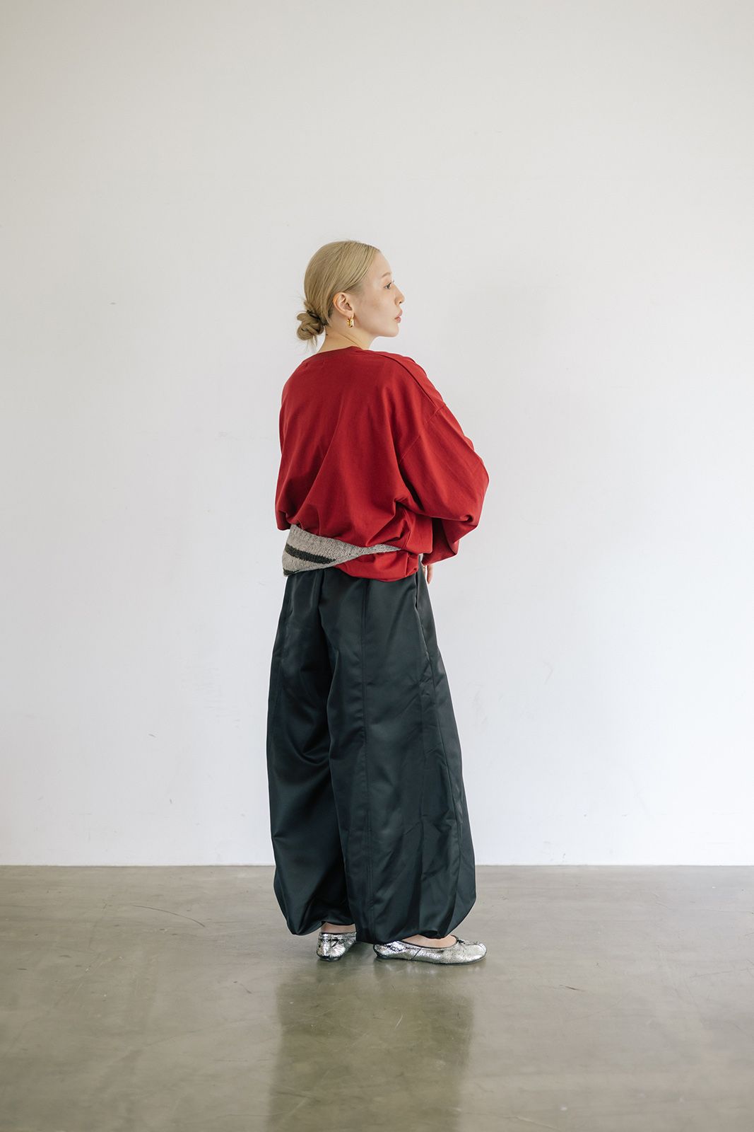 ベーシックロングTシャツ (バーガンディ) Basic Long Sleeve T-shirt (Burgundy) / 26AW