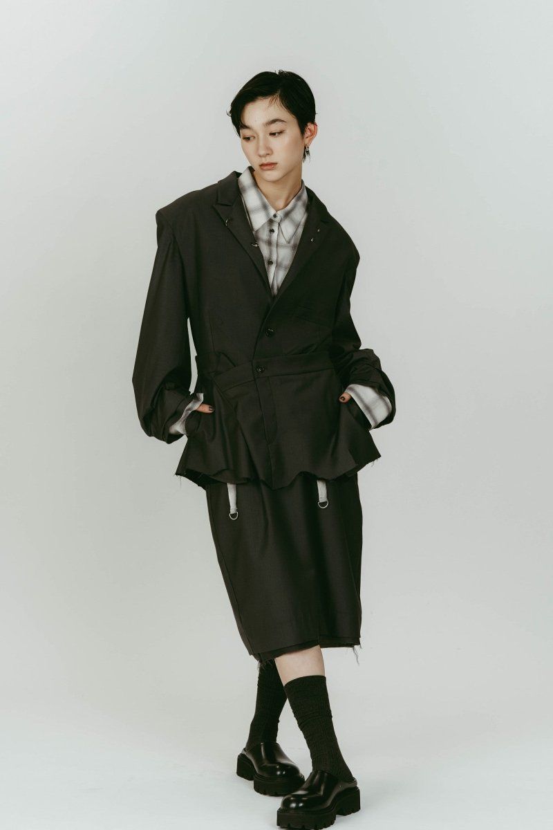 round toe sabot sandals (Black) / ラウンドトゥ サボサンダル (ブラック) / 26SS