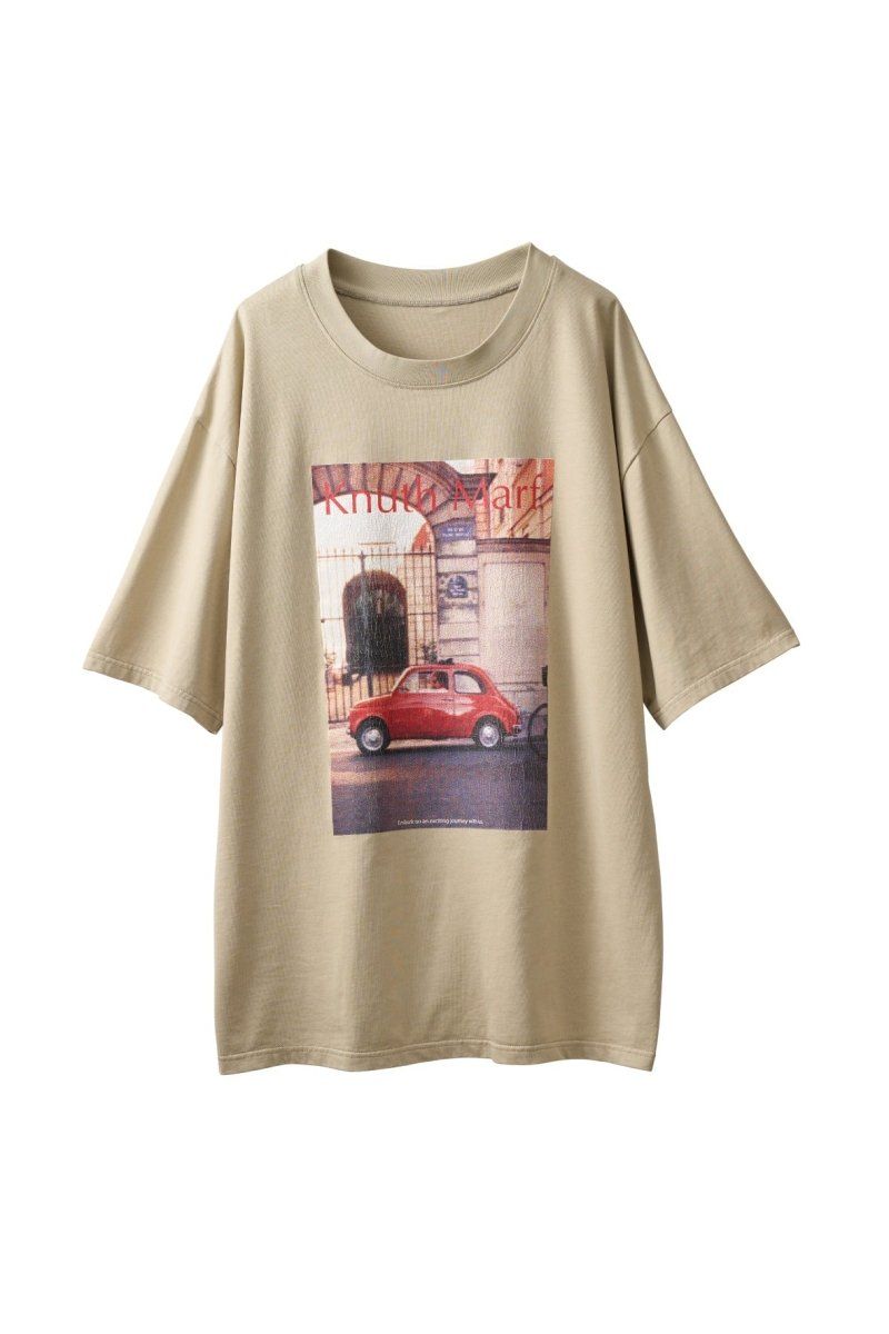 Knuth MarfクロップドTシャツ ベージュ 半袖 xukG7upPqzNm.jpg?width=768