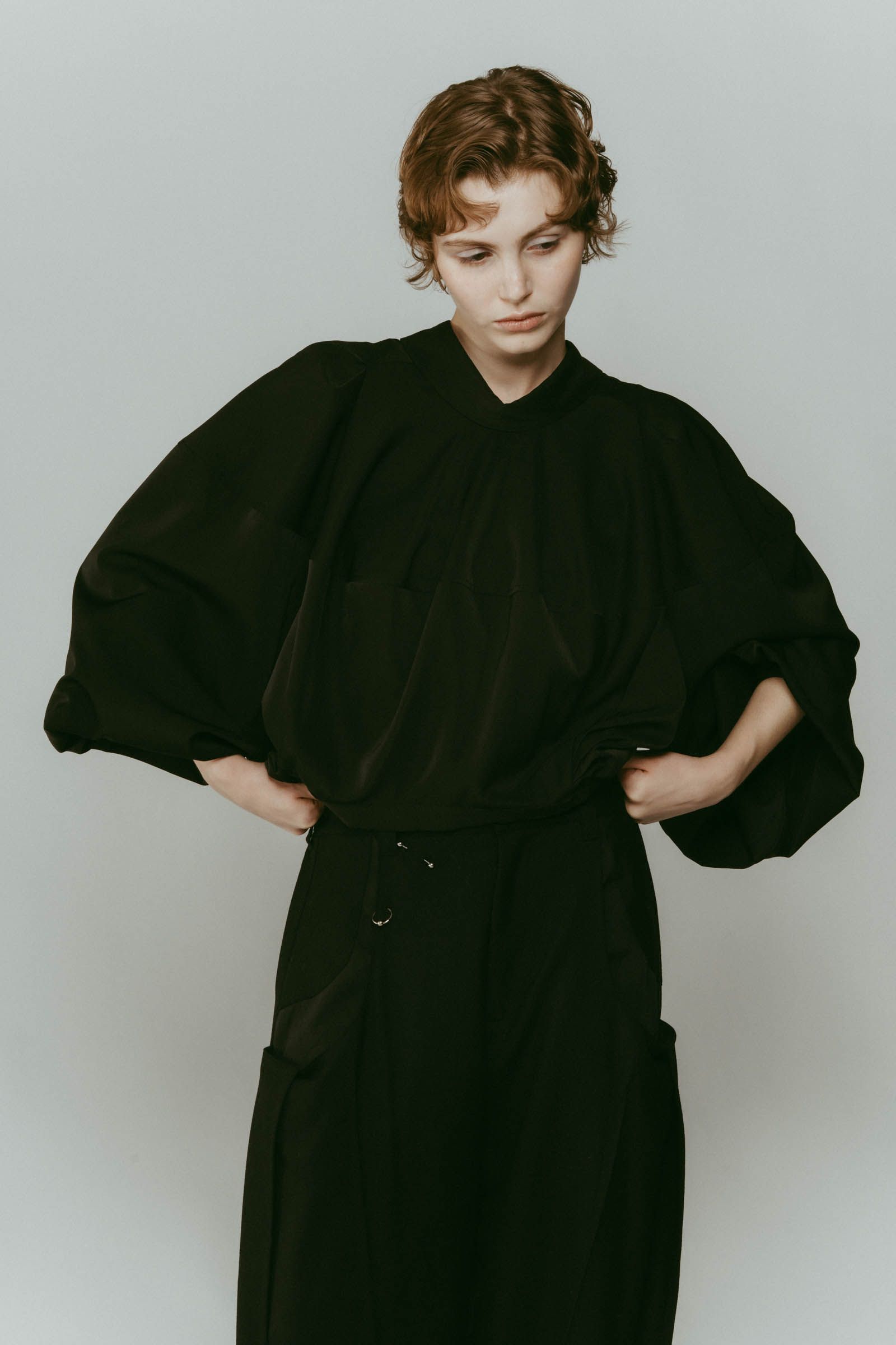 4way design blouse / 4ウェイ デザインブラウス (ブラック) / 25AW