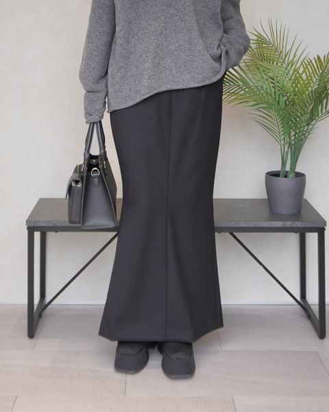 【25AW】【THE C】ICHIGUN SKIRT / イチグンスカート (ブラック)