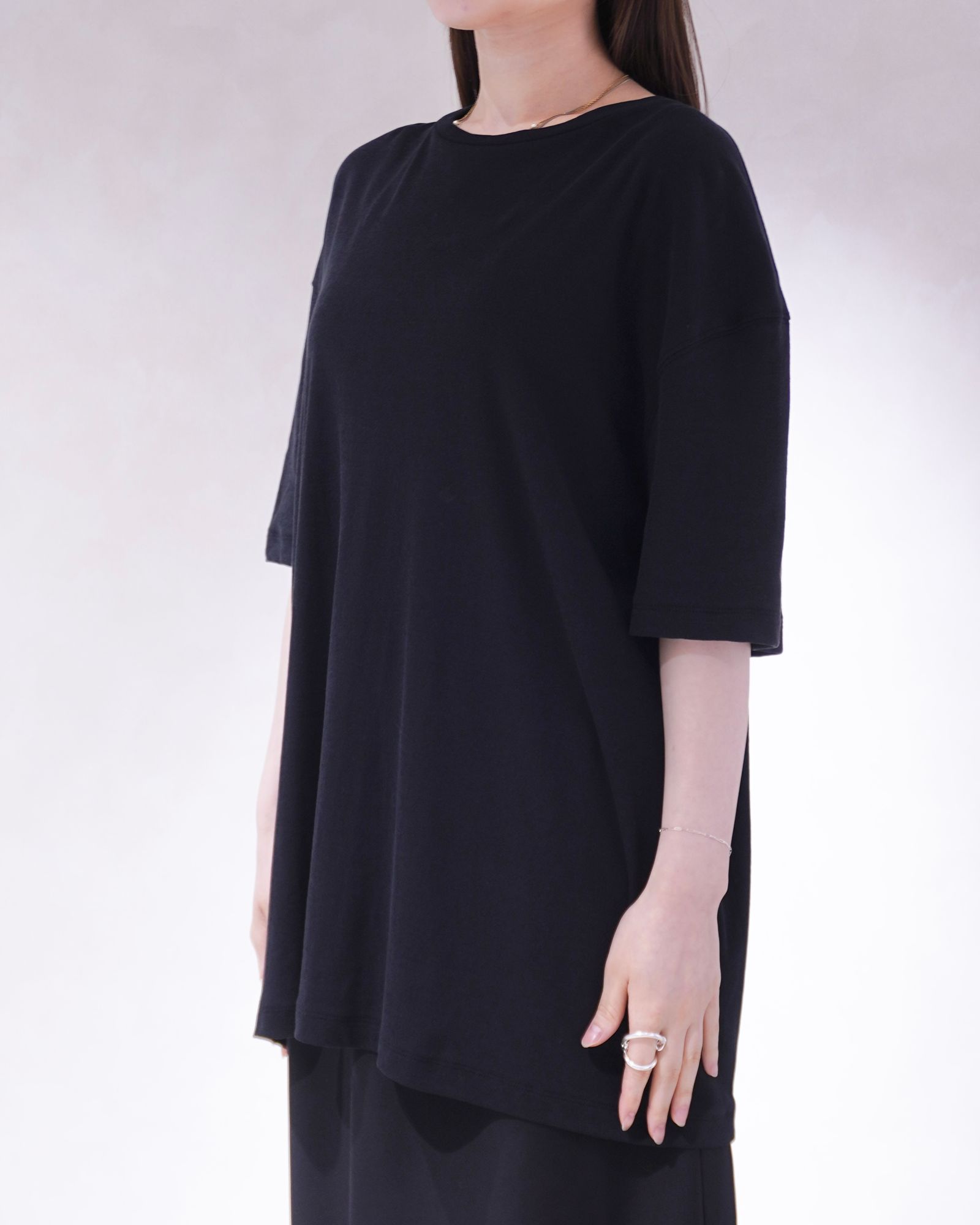 シアーオーバーTシャツ (ブラック) Sheer Over T-Shirts (Black) / 26SS