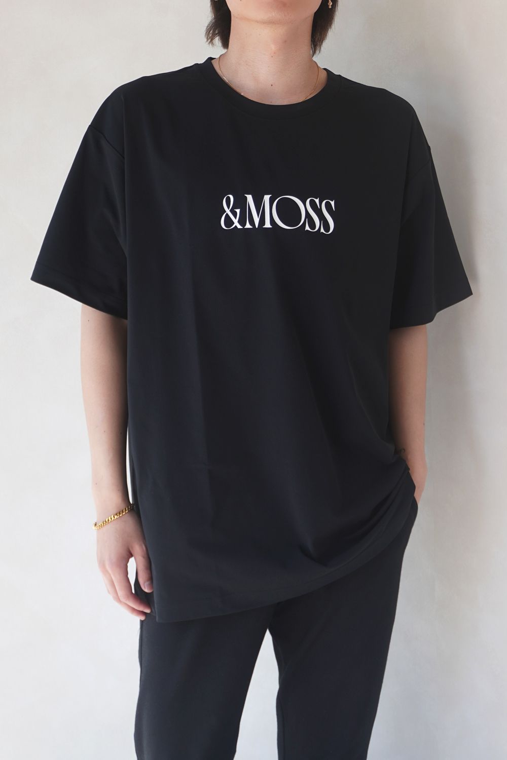 &MOSS - DRY TOUCH OVERSIZED T-SHIRTS / ドライタッチ オーバー