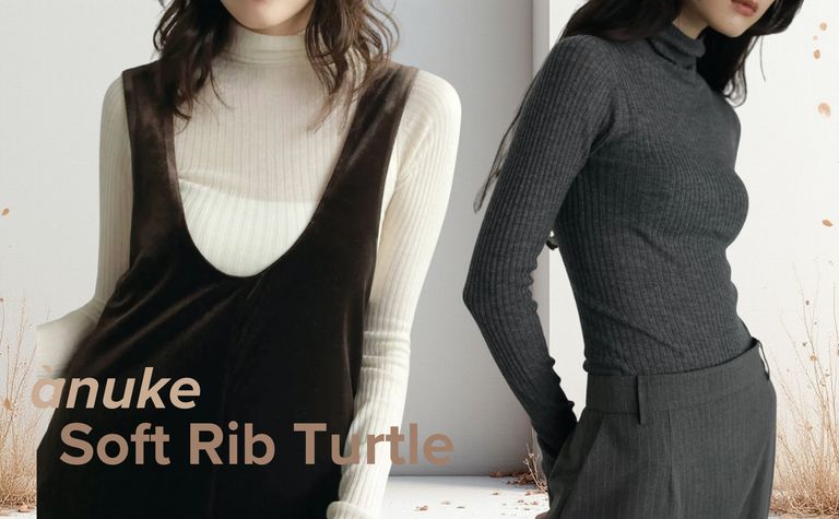 ànuke “何枚あっても助かる”薄手タートル