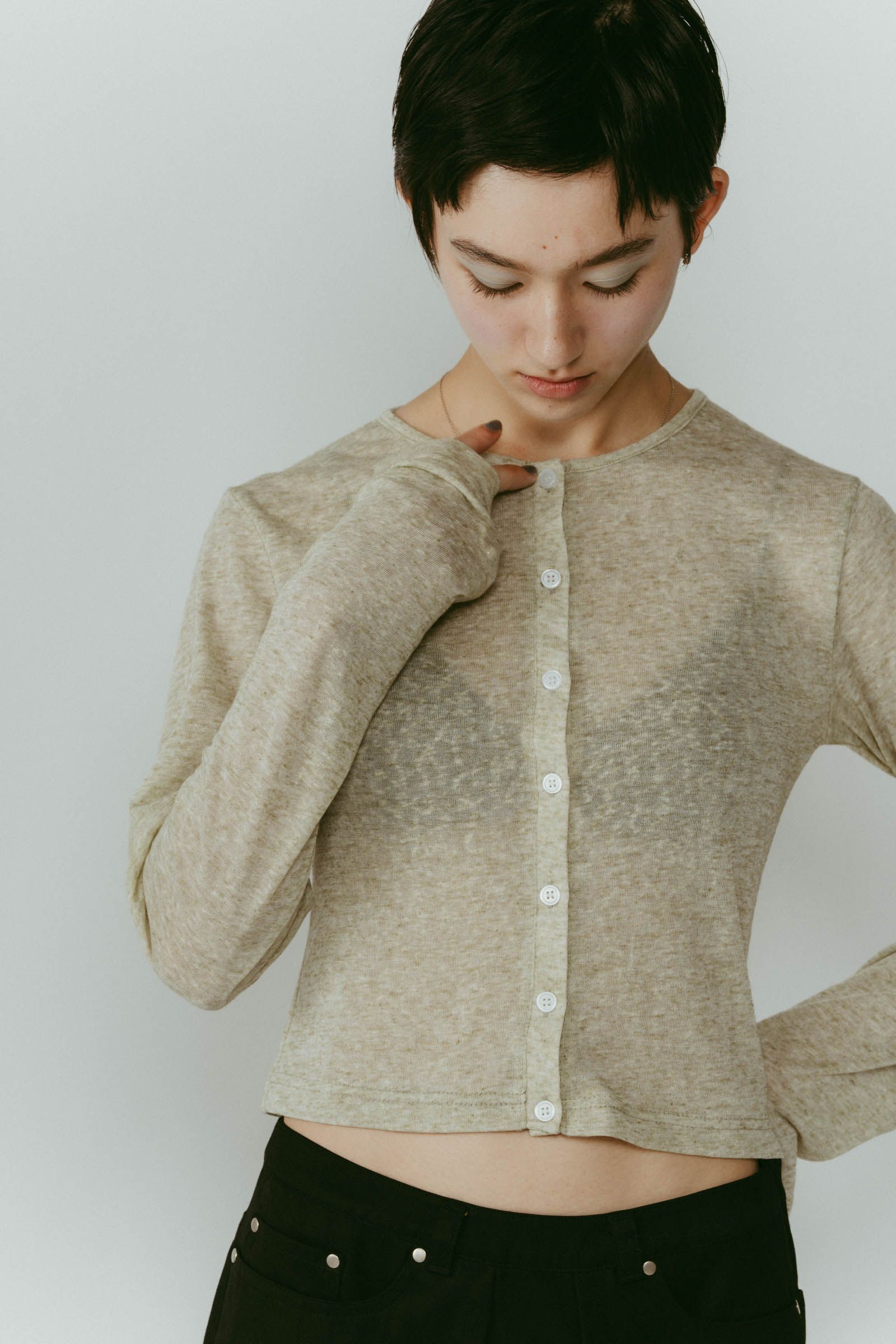 2piece polo tops / 2ピース ポロシャツ (カーキ) / 25AW