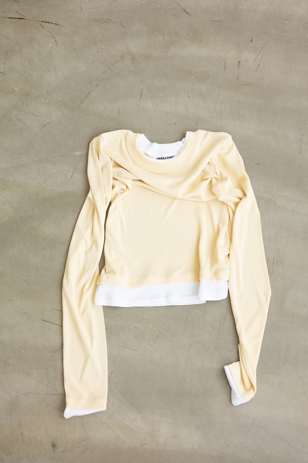 レイヤードライクロンT (イエロー) Layered Long Sleeve T-shirt (Yellow) / 26AW