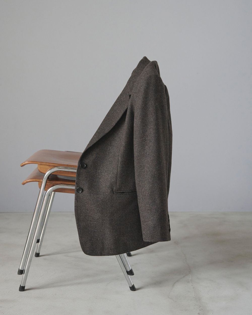 【25AW】Herringbone Wool Jacket / ヘリンボーン ウールジャケット (ブラウン)