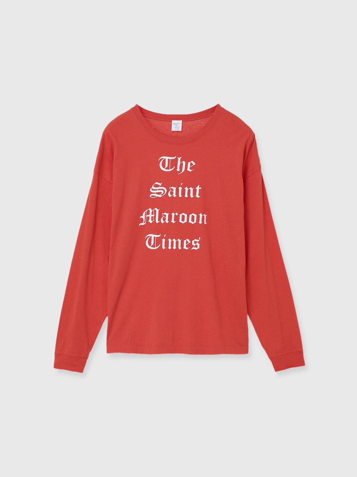 パーマネント ロングスリーブ Tシャツ (Sain Maroon Times) PARMANENT L/S TEE /  26AW
