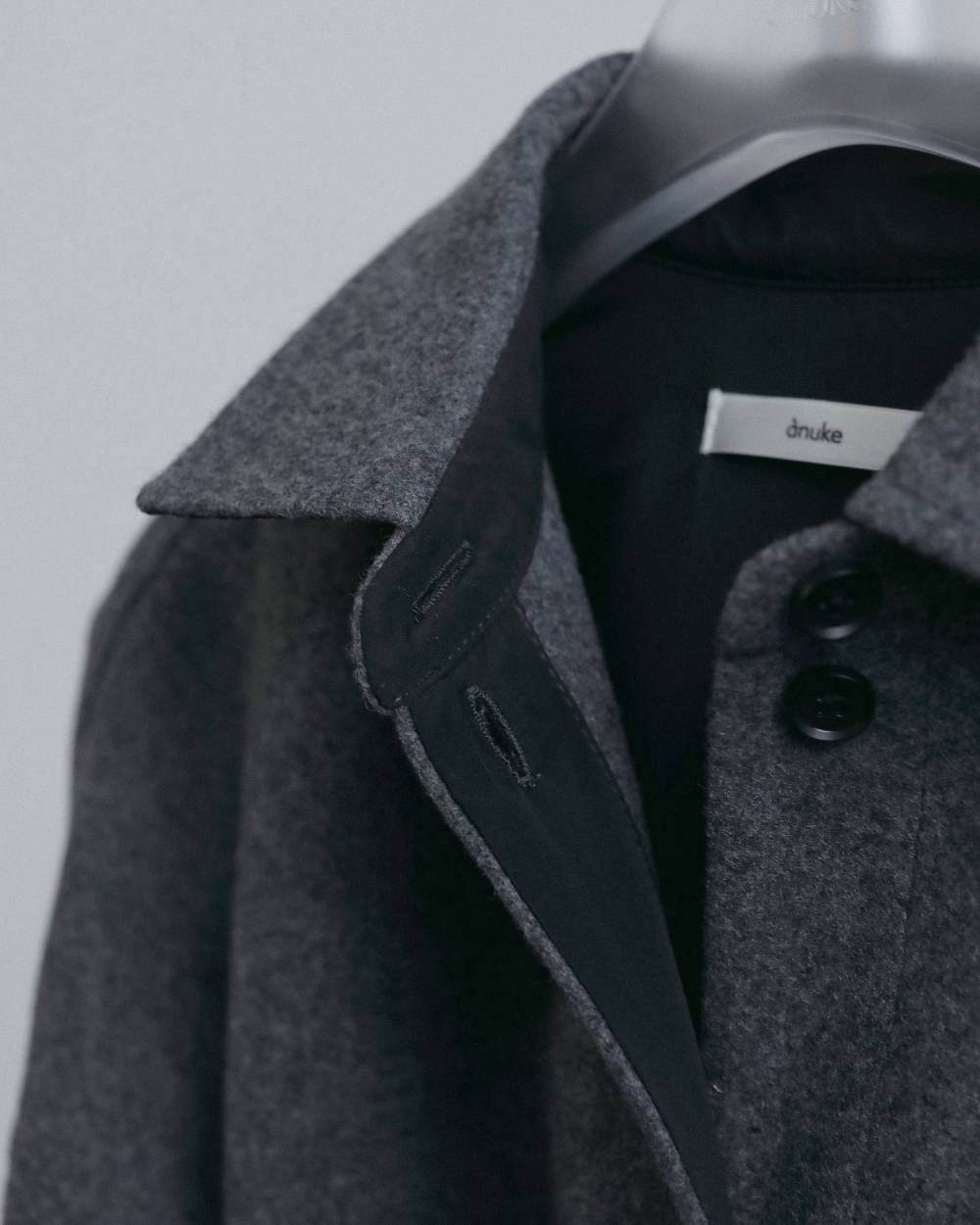 ウールオーバーシャツ (チャコールグレー) Wool Over Shirts (Charcoal gray) / 26AW 【6月29日まで期間限定予約】