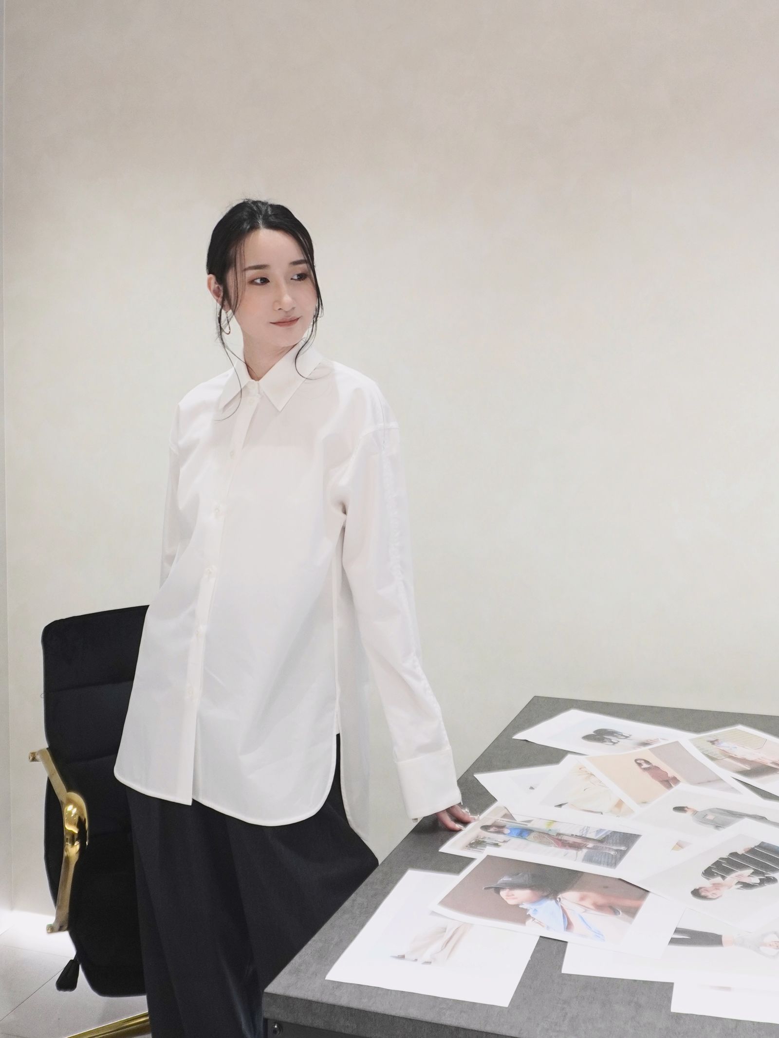 【25SS】SUPIMA ZIP SHIRT / ジップスリーブシャツ (ホワイト)