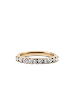 HALF ETERNITY RING / ハーフエタニティーリング 0.5ct K10/K18 (ピンクゴールド)