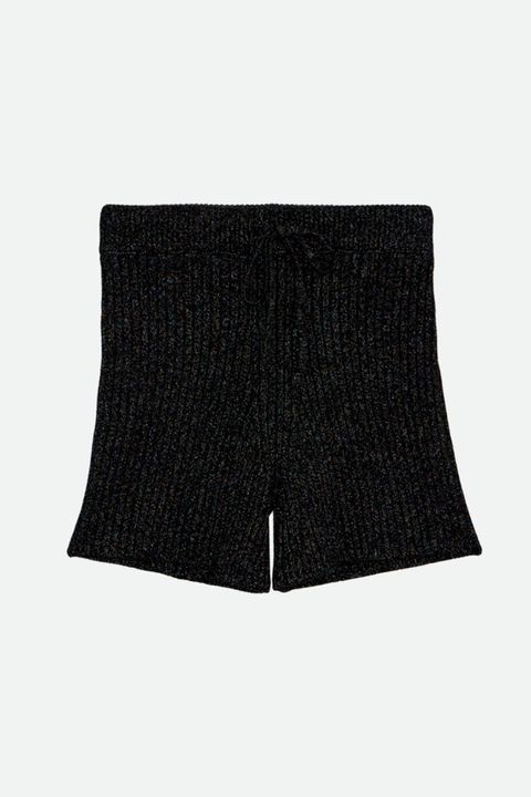 EASY SHORT KNIT PANTS (NOIR) / イージーショートニットパンツ ノワール