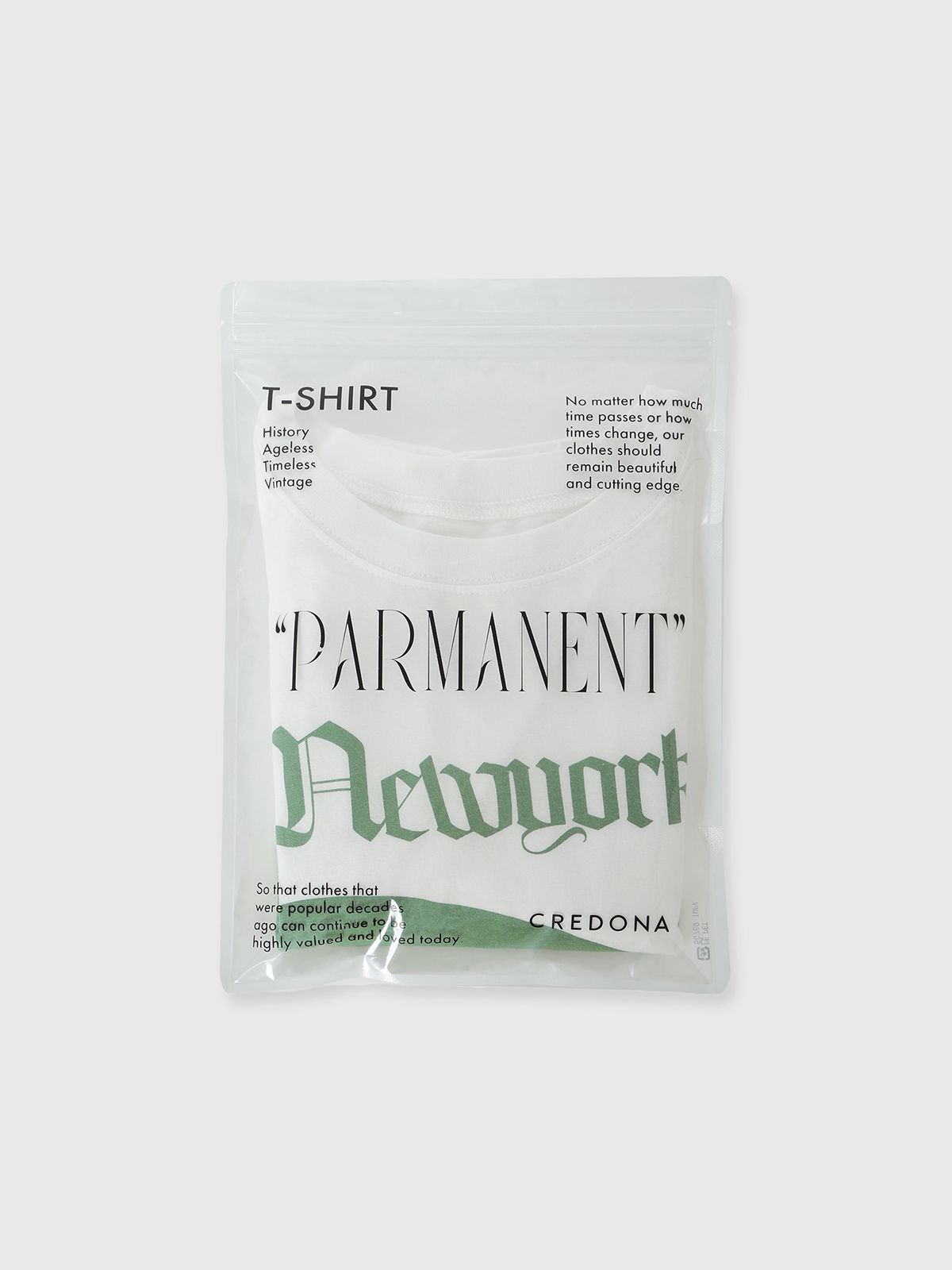 【25SS】PARMANENT TEE / パーマネント Tシャツ (グリーン)
