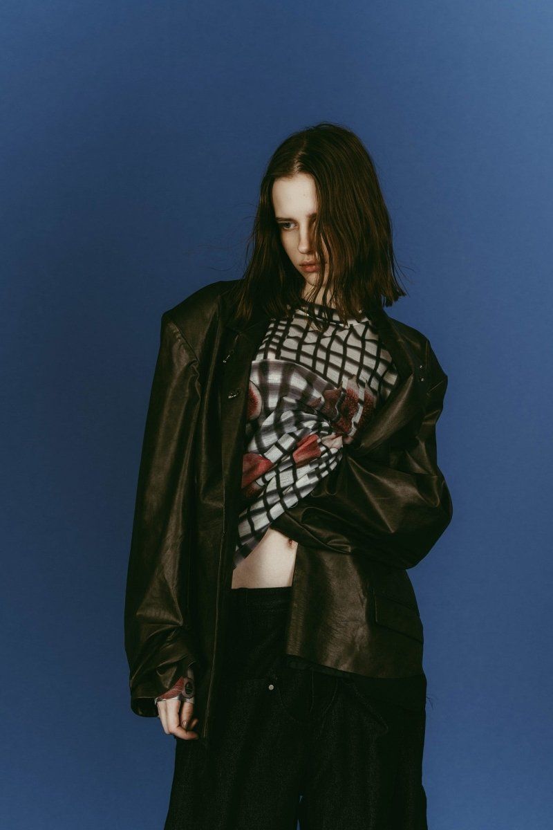 vintage tailored jacket (Leatherblack) / ヴィンテージ テーラードジャケット (レザーブラック) / 26SS