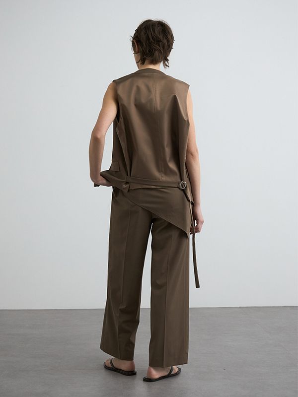 【25SS】SWAY SCARF PANTS / スウェイスカーフパンツ (ブラウン)