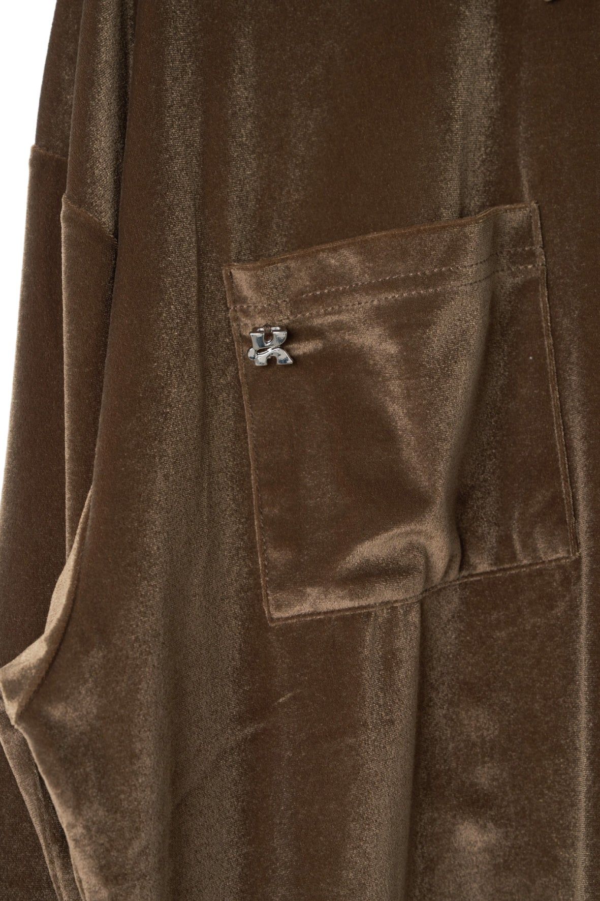 2ウェイ ベロアシャツ (ブラウン) 2way velour shirt (Brown) / 26AW