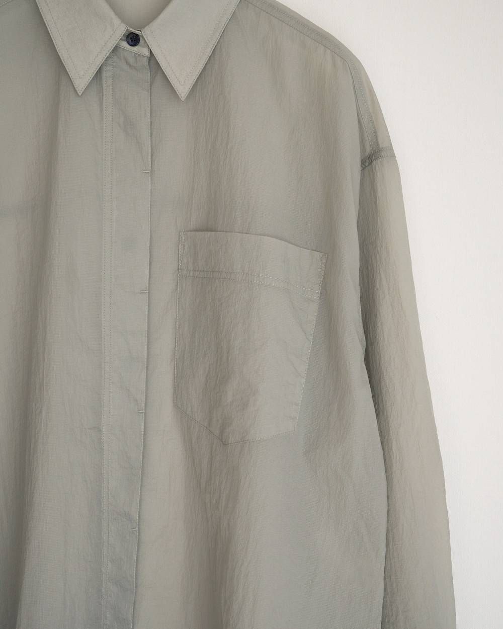 シアーリップストップシャツ (アイスブルー) Sheer Ripstop Shirts (I/blue) / 26SS
