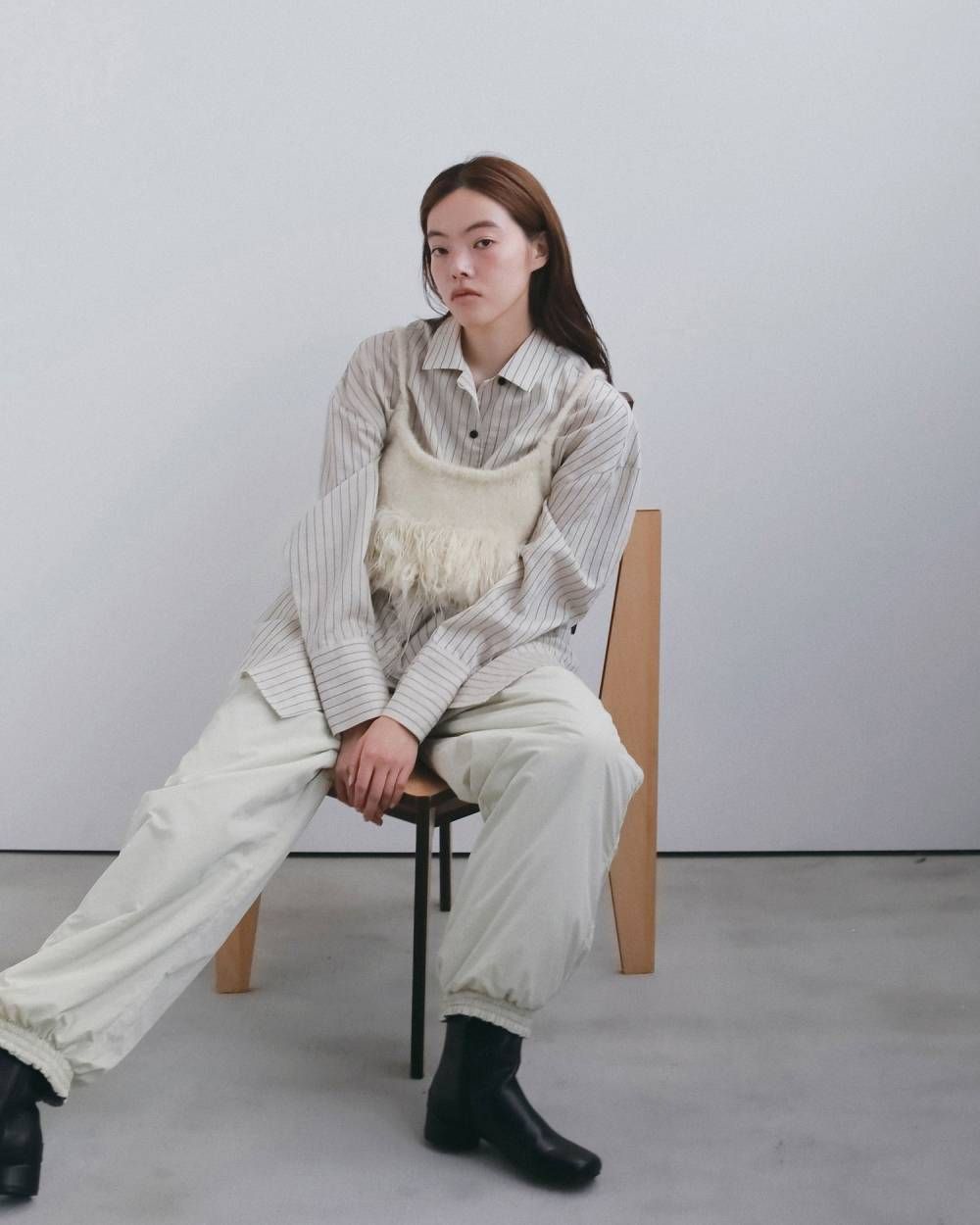 フリンジビスチェ (アイボリー) Fringe Bustier (Ivory) / 26AW 【6月29日まで期間限定予約】