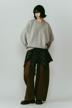 shirt wrap denim pants / シャツ巻き デニム (ブラウン) / 25AW
